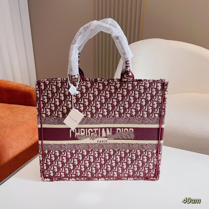 D Home Classic Shopping Bag Bolso bordado portátil Bolso de compras para mujer Bolso especial para mujer Bolso abierto de moda de gran capacidad