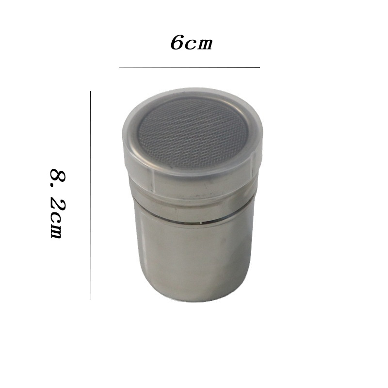 Individual 304 esparcidor de polvo de acero inoxidable 16 guirnalda de café molde modelo de impresión cuchara de café de plástico fábrica