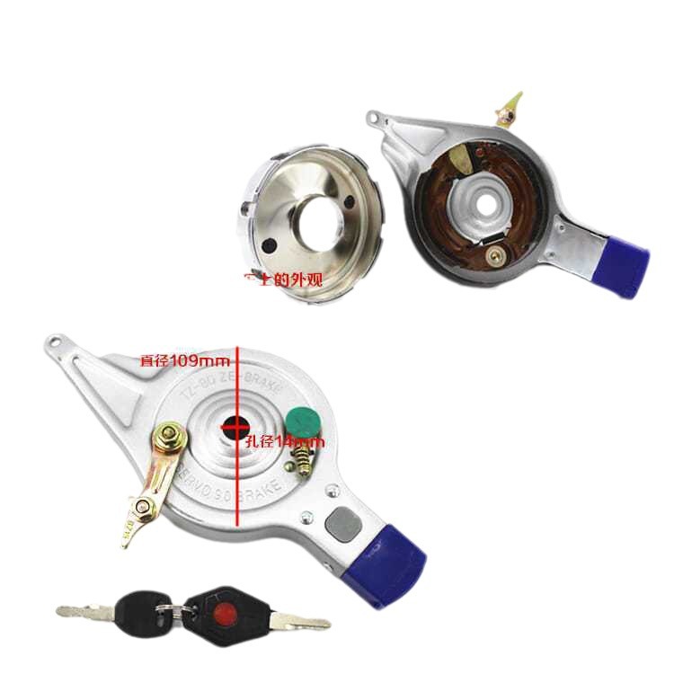 Conjunto de freno de tambor delantero y trasero para vehículos eléctricos tipo 50, tipo 80, tipo 110, zapata de freno, freno trasero, bloque de freno para motocicleta de tres ruedas, piezas de freno antiguas