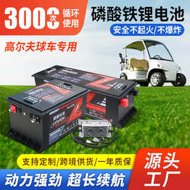 磷酸铁锂48v105ah高尔夫球车电池电动观光车锂电池可加RS485蓝牙
