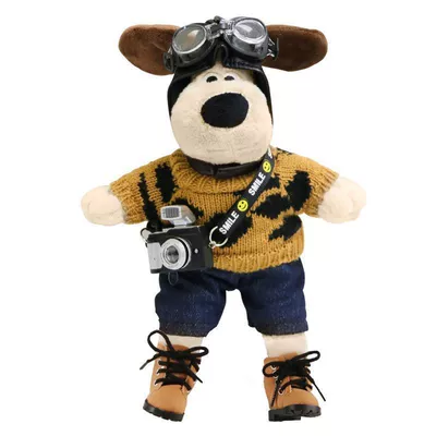 Car ornaments: Haval Big Dog - wear-shoes-hat-leopard-print-clothes-shorts-camera-dog