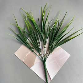 仿真春草花 植物假秧苗拍摄道具假花7叉春草花卉室内摆件厂家批发