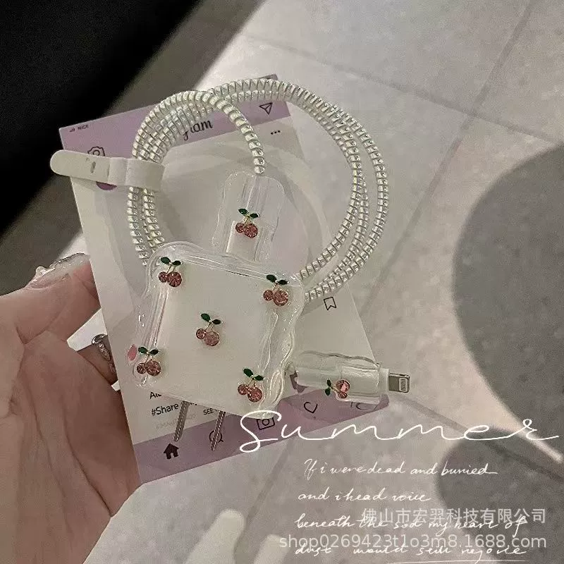 Защитный чехол из смолы «Тюльпан» для Apple 16, совместимый с кабелями 20W, предотвращающий обрыв, для моделей 15/14.