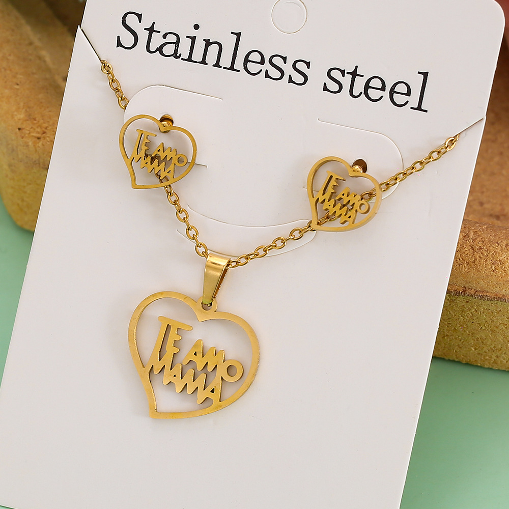 Großhandel Schmuck Einfacher Stil Pentagramm Auge Schmetterling Edelstahl 304 Überzug Schmuck-Set Kabelkette display picture 22