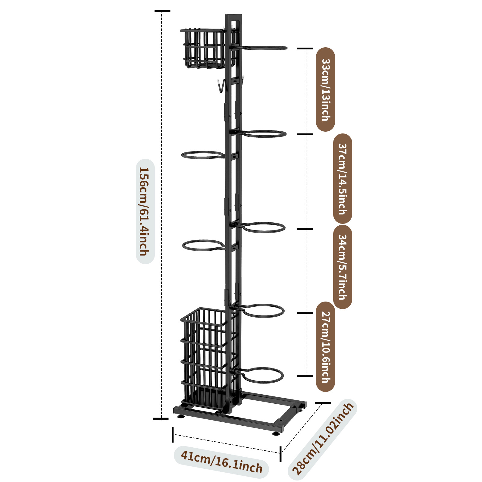 Estante de almacenamiento de baloncesto para niños del hogar estante de exhibición de fútbol bola canasta de almacenamiento de piso de múltiples capas estante de almacenamiento de raqueta de Bádminton