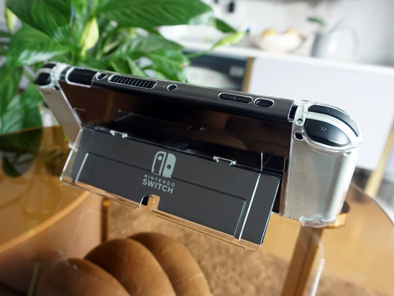 Подходит для редуктора Switch OLED защитная прозрачная PC жесткая оболочка с тонким окном
