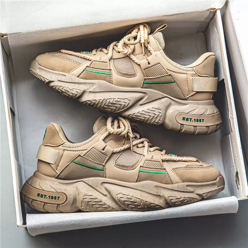 男鞋2023厚底增高老爹运动鞋男韩版潮流休闲跑步潮鞋夏季舒适潮牌