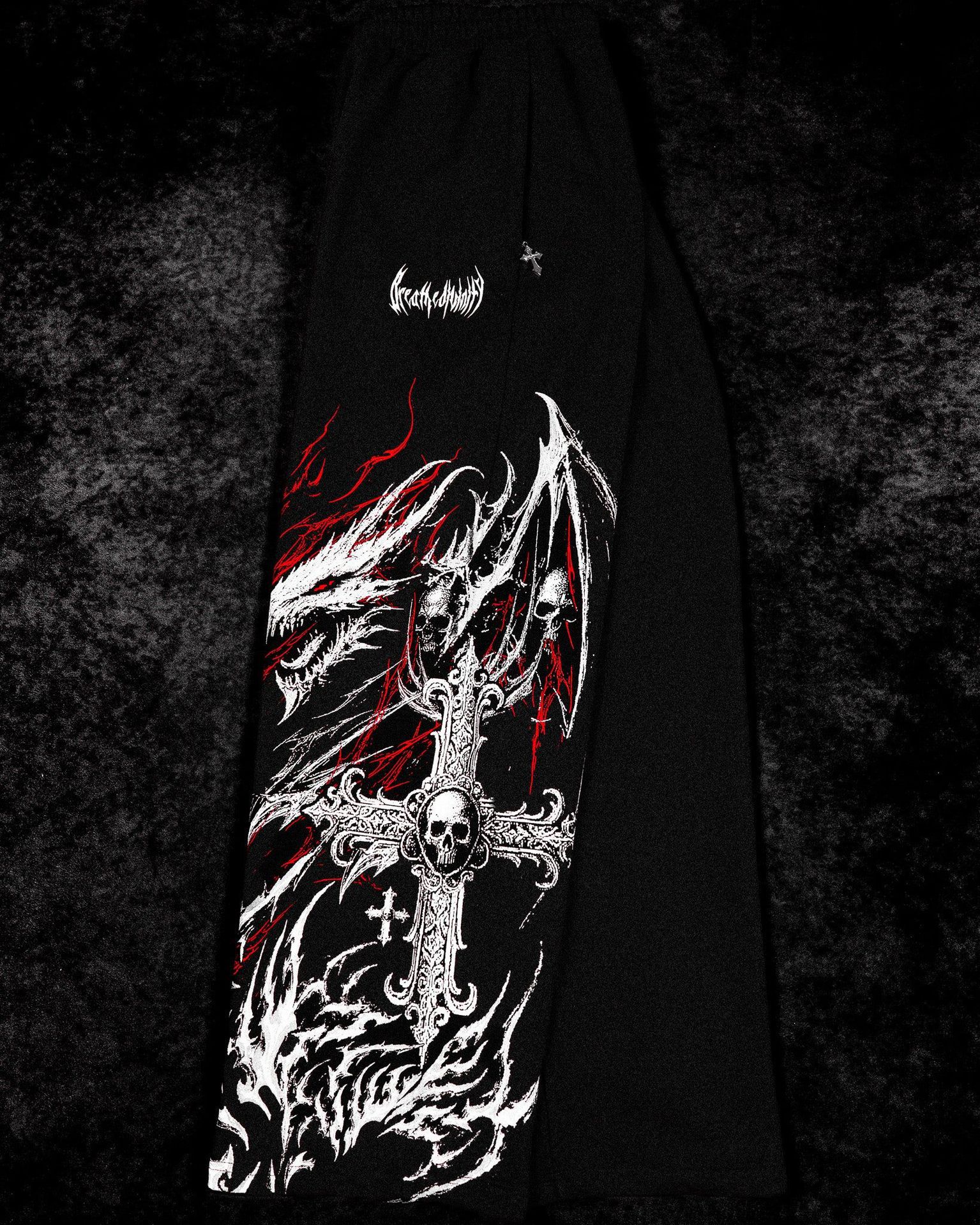 Breathedivinity American-style Trendy Men's Sports Pants, Jogging, Fitness, Printed Casual Straight-leg Trousers 008_viptrois.com