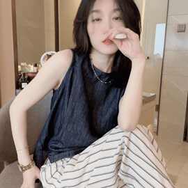 纯棉时尚无袖衬衫女小清新设计外穿衬衣夏季外搭甜辣上衣