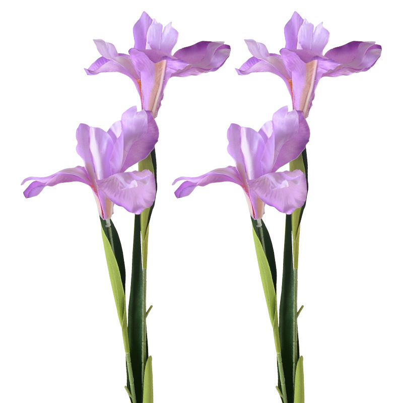 Flores de simulación 2 iris pintura al óleo de flores de boda de Alice flores de seda del salón de la boda props de disparo flores falsas celebridades en línea