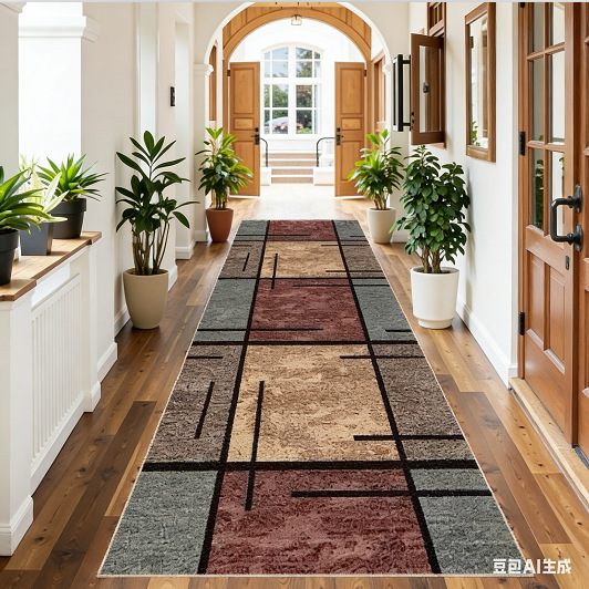 Alfombra de sala de estar doméstica transfronteriza cortable pasillo puerta de entrada lavado con agua en la alfombra de la casa