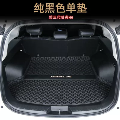 H6 Trunk Mat Fully Surrounded by, Trunk Mat - pure-black-main-pad-21-25-haval-h6-national-trend-edition