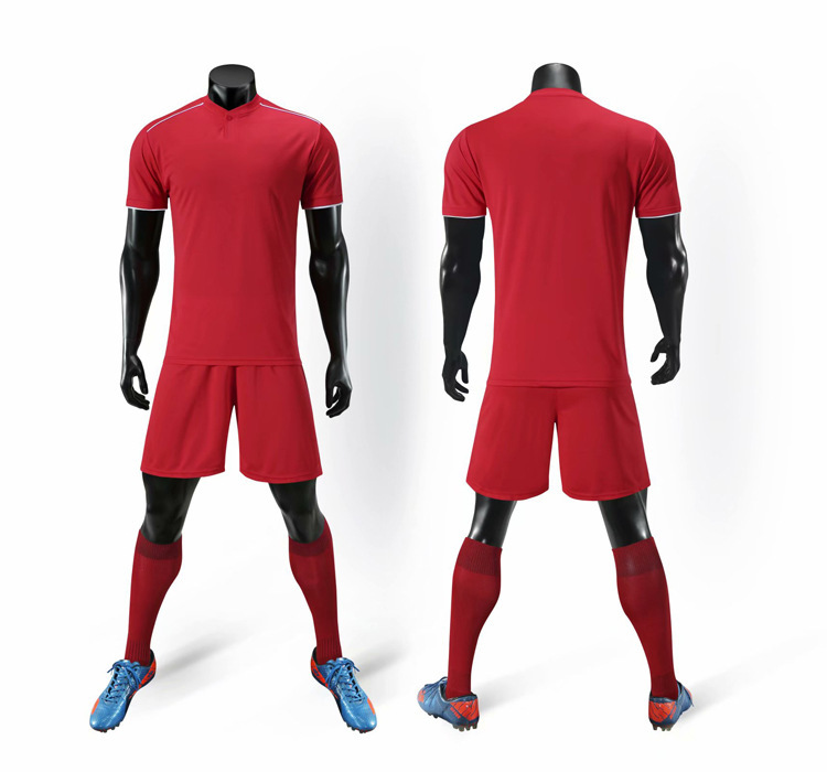 Nuevo tablero ligero de verano Traje de fútbol Traje de entrenamiento de competición de manga corta para hombres Ropa deportiva Impresión impresa personalizada