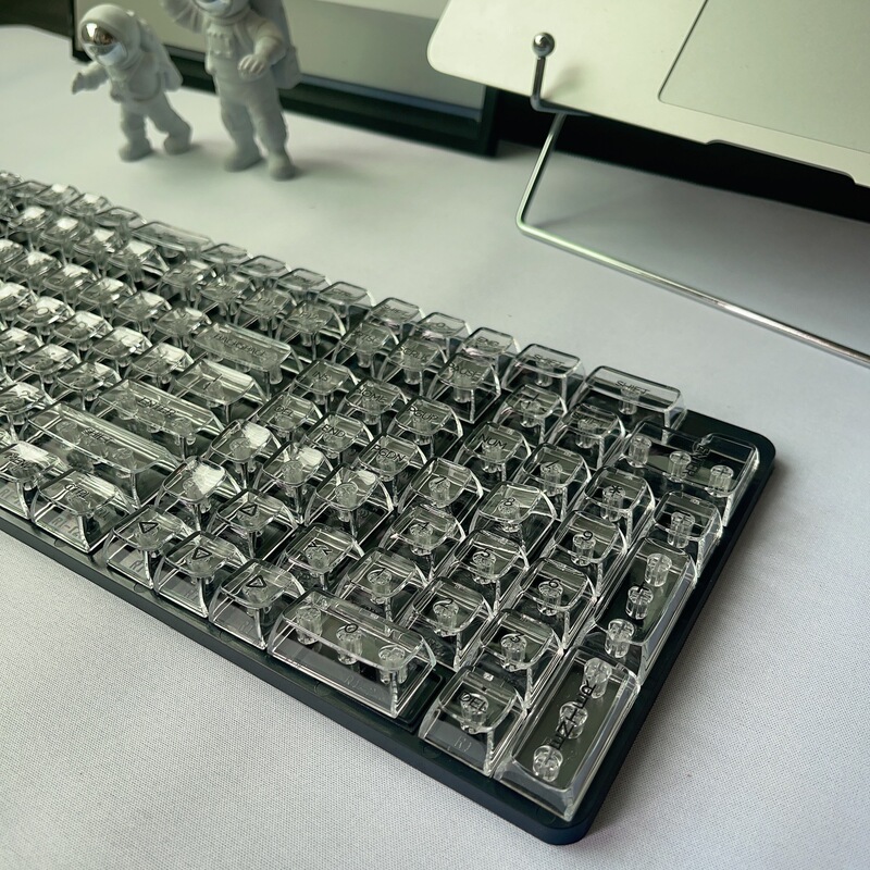 全透明水晶键帽 DIY客制化机械键盘通用键帽132键大全套 透明键帽|undefined