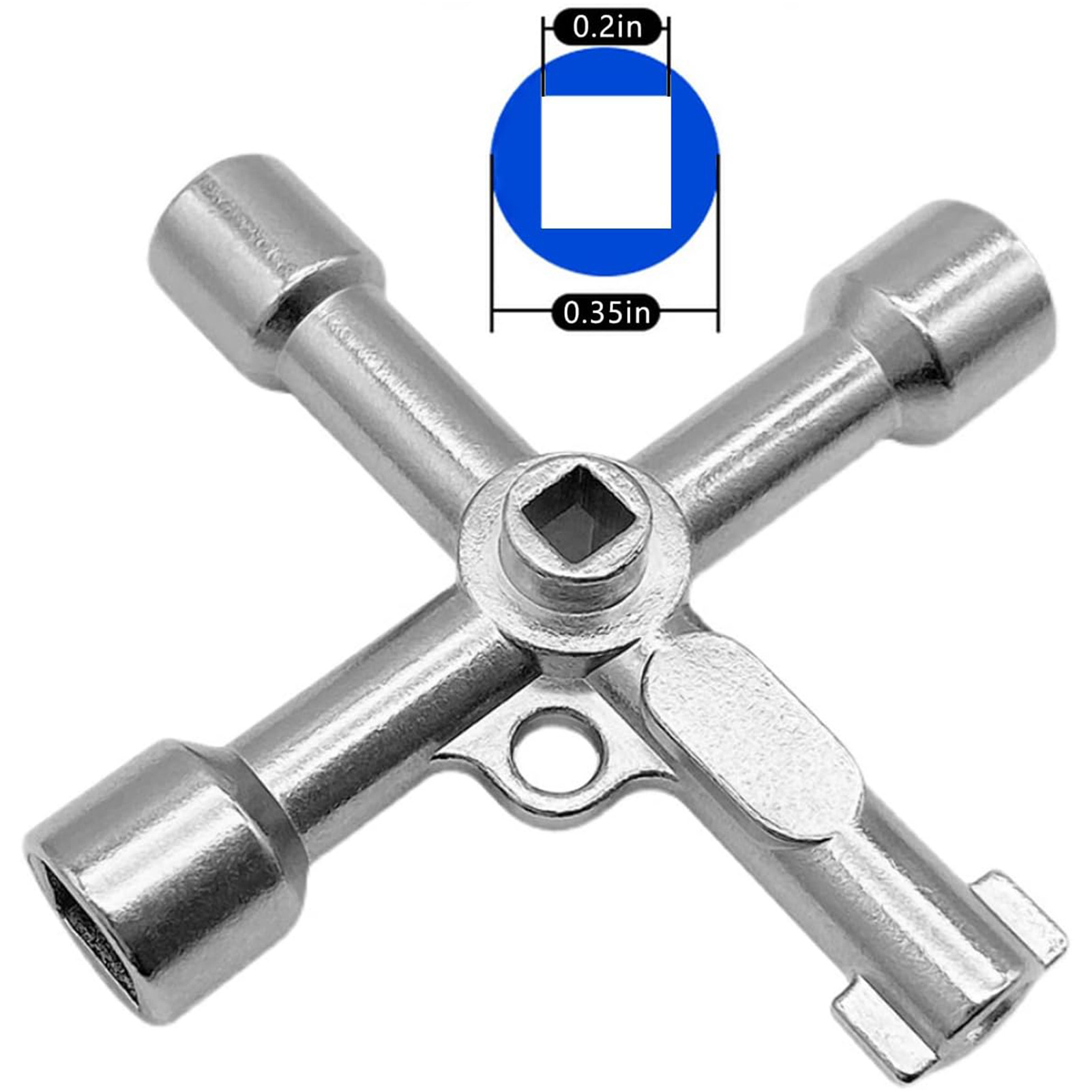 十字形电控柜内三角钥匙扳手 电梯门水表阀门方孔圆孔钥匙