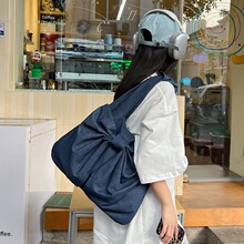 批发韩版休闲腋下包包女包2024新款简约蝴蝶结托特包简约单肩包