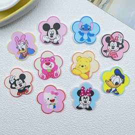 卡通花朵三丽鸥KT猫 PVC软胶 DIY饰品头饰手机壳毛绒玩具冰箱贴批