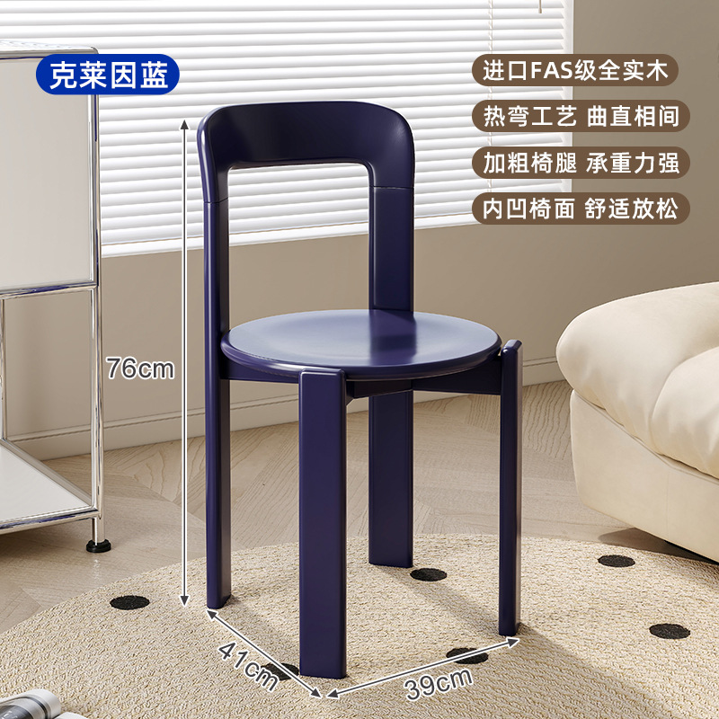 silla de comedor rey silla de madera maciza silla de escritorio medieval silla de té mesa de comedor isla silla de respaldo diseñador rojo Zhao Zhao