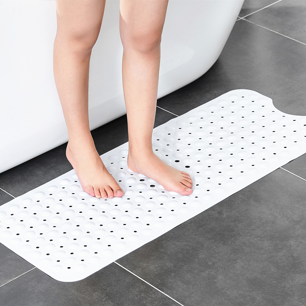Startseite Badewannenmatte Badezimmer-Bodenmatte 100 × 40 cm verlängerte und verdickte wasserdichte Duschraum-Badezimmermatte_voghion.com