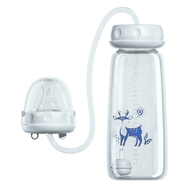 Amazon Explosions Baby Handheld-free 240ml Bottle Baby Free Hands Bottle pp Bottle