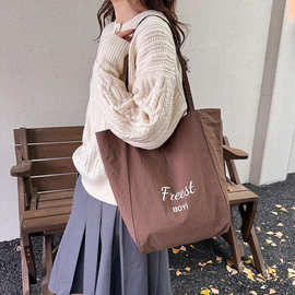 托特包女大容量潮流豹纹松弛感单肩包女士休闲文艺通勤学生手拎包