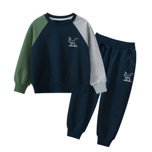 27kids tide brand children's clothing 2024 autumn and winter two-piece suit Korean children's boy baby clothes a generation of hair