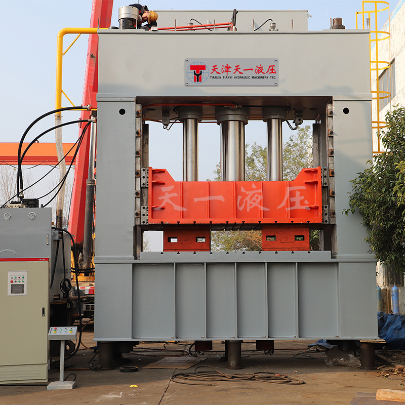 Customized 2000-ton frame type large table hydraulic press large sheet metal stretching hot pressing molding press