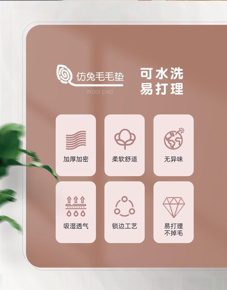 Carpet Bedroom Bedside Blanket Ins Living Room Coffee Table Blanket Room Cushion Plush Popular Floor Mat Kitchen Balcony Entry