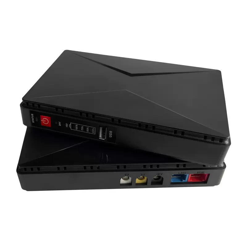 厂家直供10400mah直流ups不间断电源MINI路由器光猫POE监控DC电源