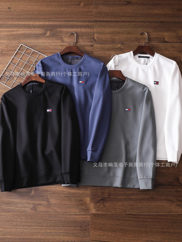 Tommy hilfiger/汤米 2025秋冬新品男女情侣款休闲刺绣简约毛圈卫|undefined