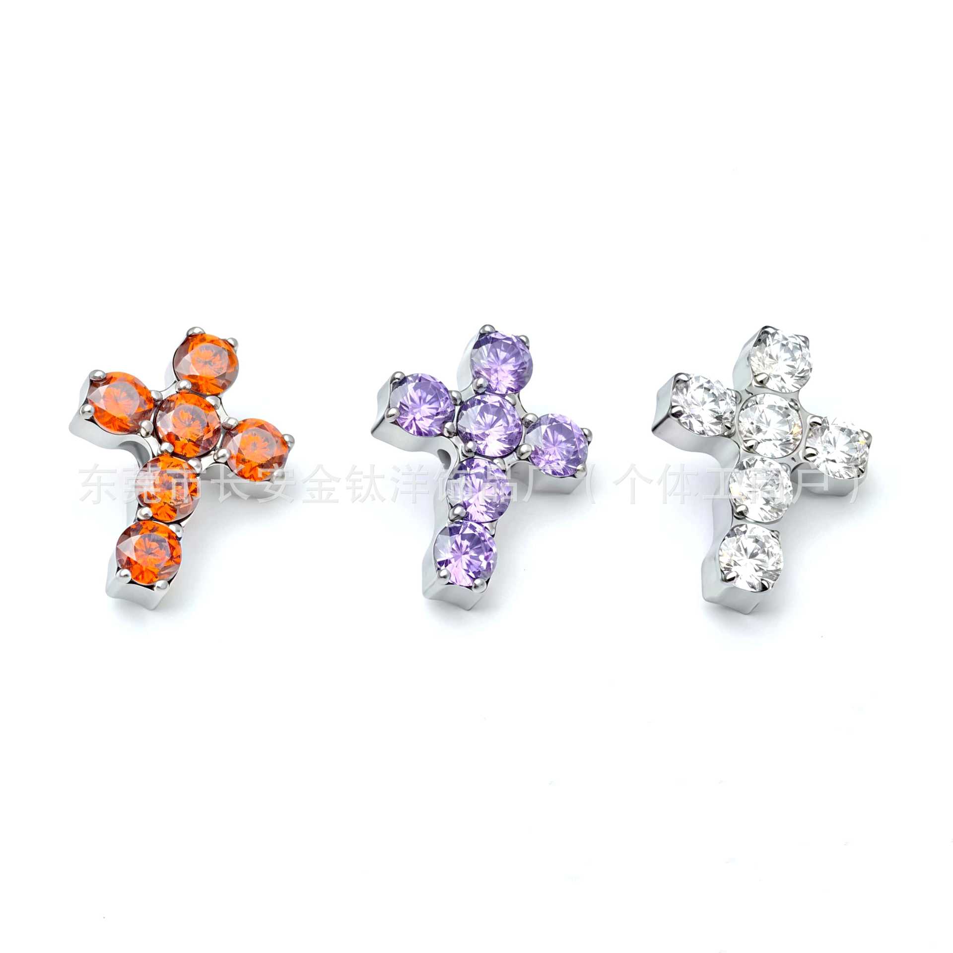 Pointed titanium steel lip stud product view