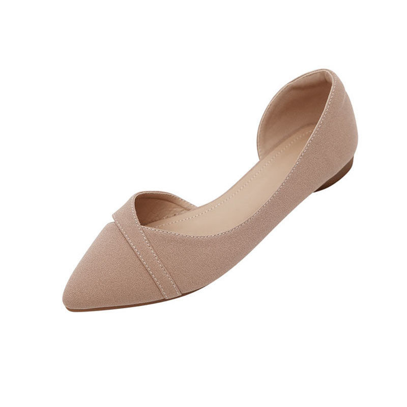 Flat shoes female pointed toe 2021 sprin...