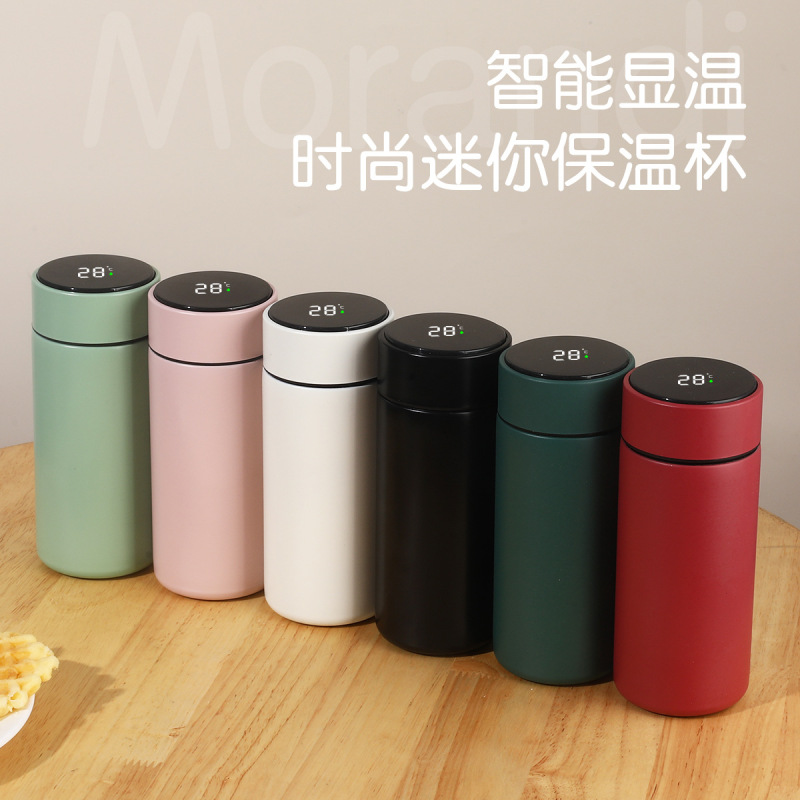 316不锈钢迷你保温杯木纹盖离智能真空口袋杯户外随行学生情侣杯|undefined