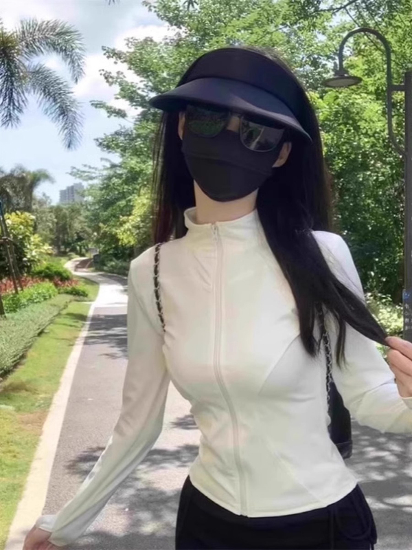 开衫外套防晒衣女款2025秋季新款薄款透气修身冰丝防晒服防紫外线|undefined