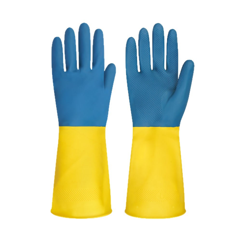 Guantes resistentes a ácidos y álcalis, látex, caucho impermeable, protección laboral, experimento de desgaste, anticorrosión, industria de prevención química, especial