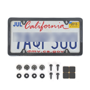 Cross-border Pure Carbon Fiber US License Plate Frame US License Plate Frame US Carbon Fiber License Plate Frame North American License Plate Frame