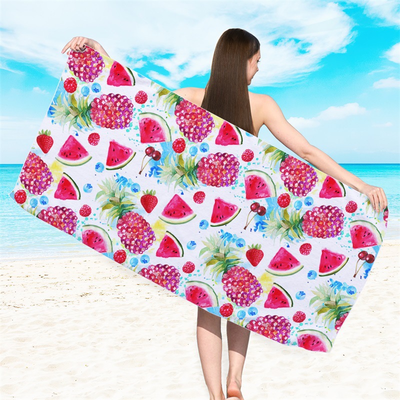 Comercio exterior Amazon toalla de playa de impresión digital europea y americana toalla de secado rápido toalla de felpa de microfibra toalla de baño de piscina
