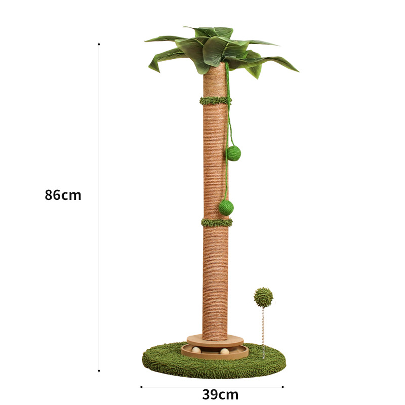 Cat grabbing the board is resistant and does not drop the dandruff cat claw pillar teasing cat artifact hemp, hemp rope self -relief cat climbing frame, cat toy