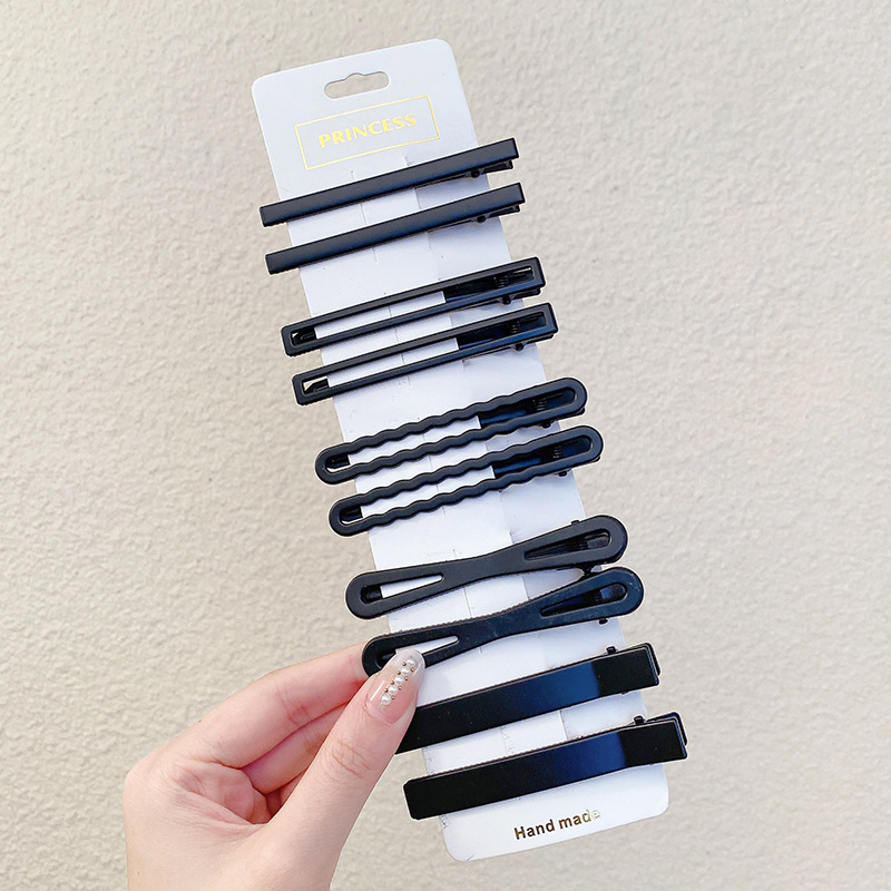 Coreana lateral frange clip de cabello de la frente de mujer sensación avanzada 2025 nuevo toque de dopamina clip de boca de pato