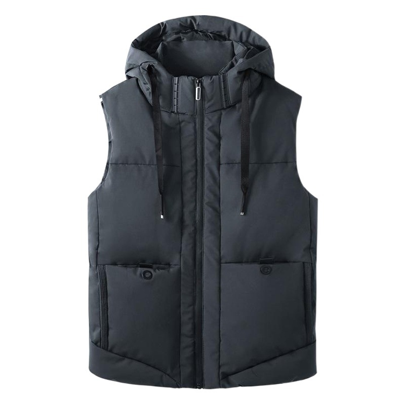 Chaleco de invierno transfronterizo de Amazon para hombre abrigo de algodón acolchado abrigo cálido más el chaleco de los hombres Chaleco de algodón acolchado engrosado