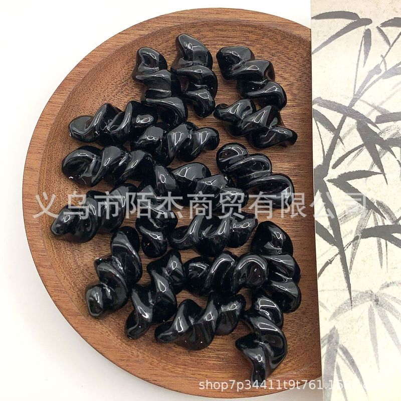 直孔烤漆15色浪味仙螺纹彩色珠 DIY串珠散珠手机链条挂件材料配饰|undefined