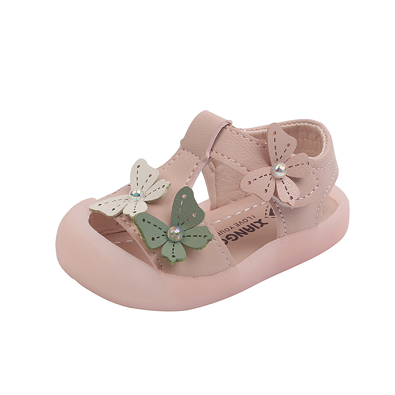 Girls' Sandals 2022 New Non-Slip 1 and a Half Year Old Baby Kids Children Princess Toddler Shoes 0-3 Years Old