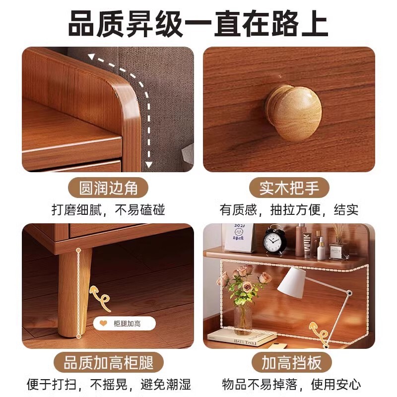 批发中古床头柜家用置物架卧室爆款小型床边收纳柜简易床头柜子|undefined