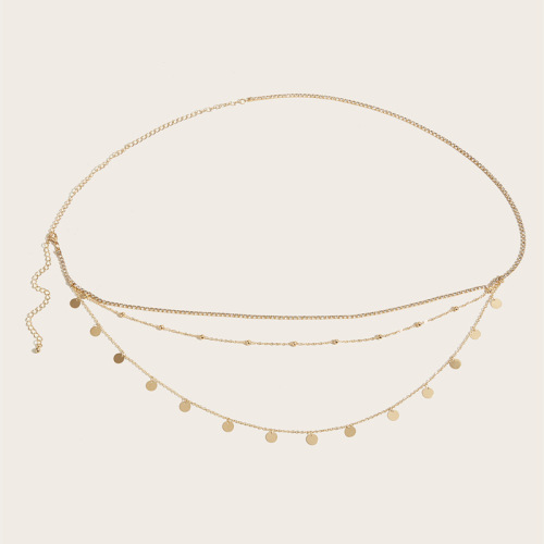 European and American cross-border jewelry women's waist decorations sexy chain three-chain model clothing accessories women's cross-border waist chain