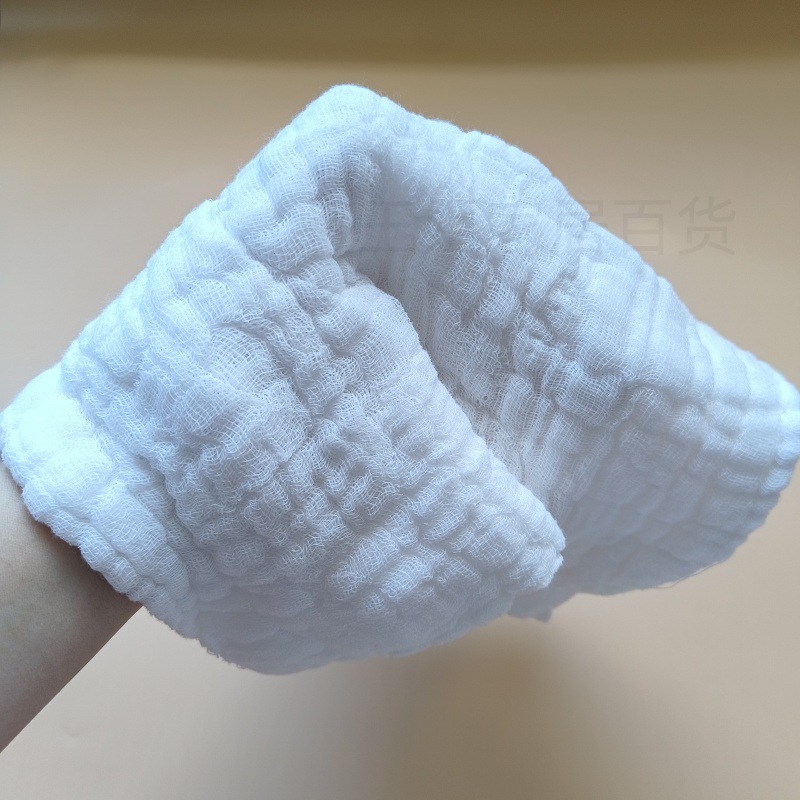Factory cotton gauze towel rag white cotton dish towel household cleaning cloth kitchen housekeeping cleaning cloth absorbent
