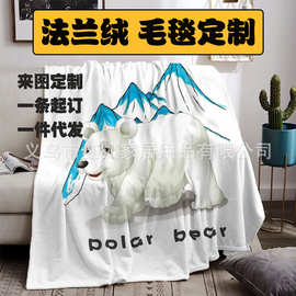 尺寸图片定制法兰绒毛毯加厚羊羔绒沙发毯办公室毯空调毯跨境工厂