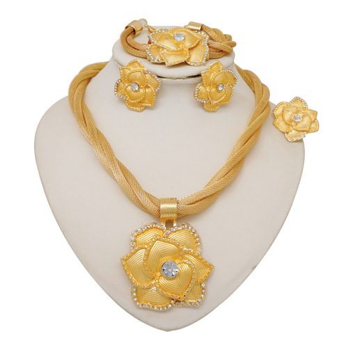 African, European, and American Women's Evening Party Set Necklace, Mid-East and Indian Best-Selling Jewelry Sets
