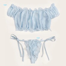 Solid Color Lace Sexy Bikini Lingerie Set��ɫ�ٽz�ԸбȻ���