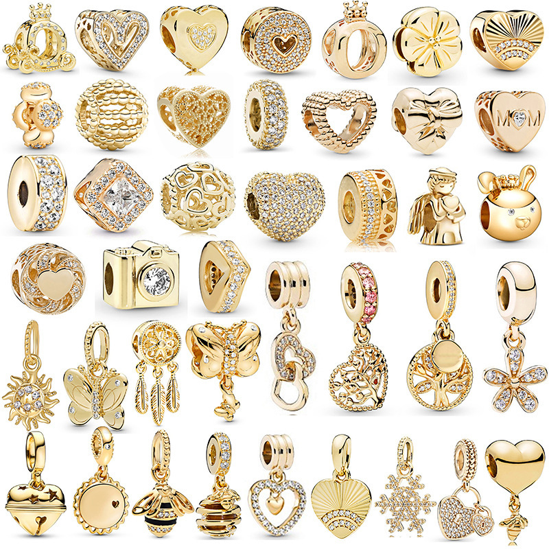 Pan's Best-Selling Beaded Golden Love Tree Bell Pendant DIY Bracelet Necklace Accessories Manufacturer Ready for Direct Delivery Pan's Best-Selling Beaded Golden Love Tree Bell Pendant DIY Bracelet Necklace Accessories Manufacturer Ready for Direct Delivery