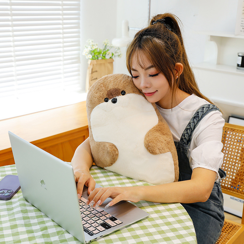 귀엽고 귀여운 물개 봉제 장난감 해양 동물 베개 부드러운 잠자는 쿠션 인형 생일 선물